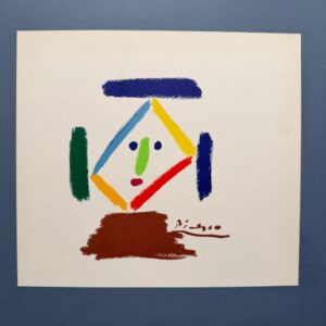 Visage Geometrique Polychrome - Pablo Picasso