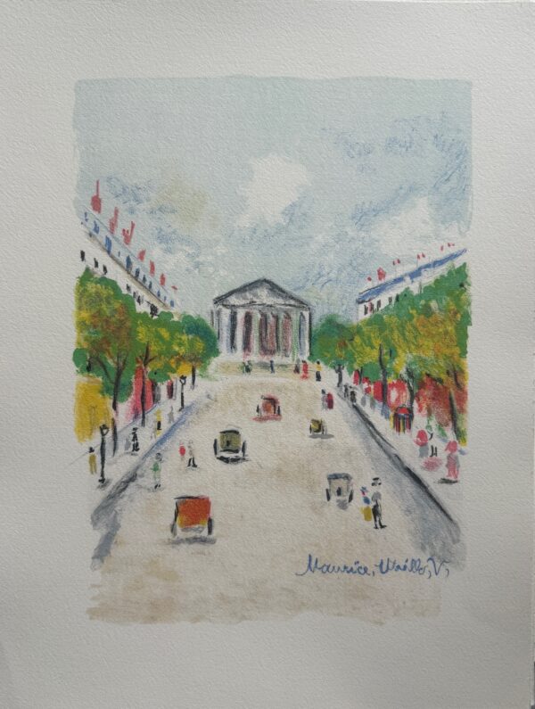 Paris , la Madeleine et la Rue Royale - Maurice Utrillo