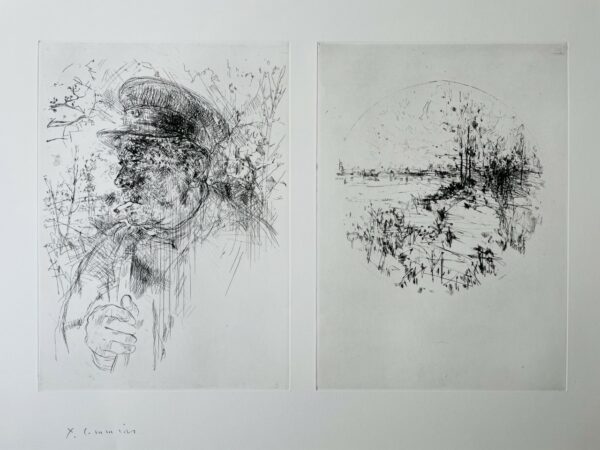 Yves Commere - Gravure À La Pointe Sèche