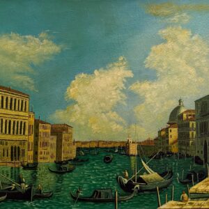 Maisons au Soleil du Midi de Venise - Xxe Ecole Française