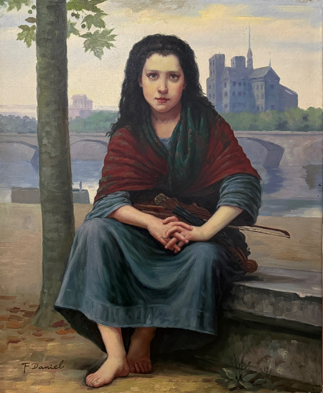 Femme Assise - Xxe Ecole Française – Image 1
