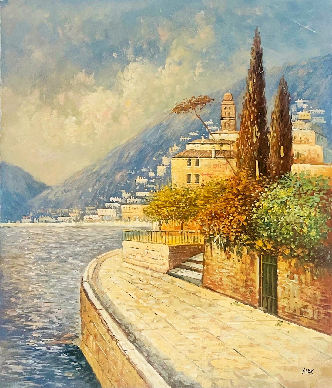 Paysage de Bord de Mer - Alex 20E Eeuw Helmans – Image 1