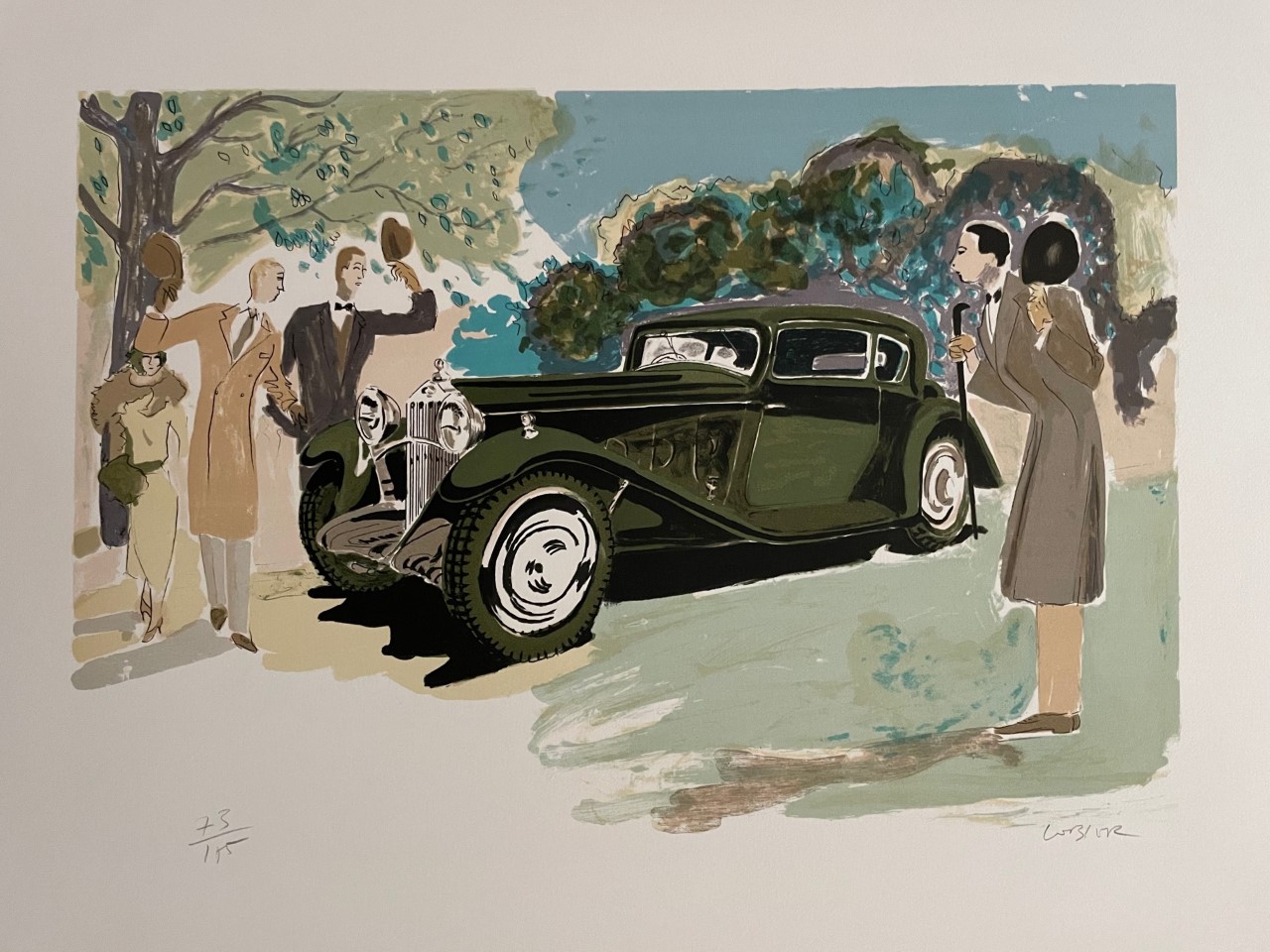 Voiture et Femme - Daniel Lebier – Image 1