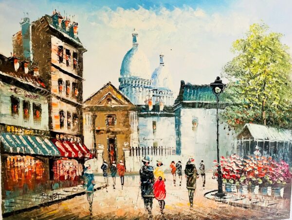 Alexandre Xxe Siècle Burnet - Huile Sur Toile