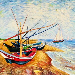 Barques de Peches aux Saintes-Maries - Ecole Moderne 20E Eeuw