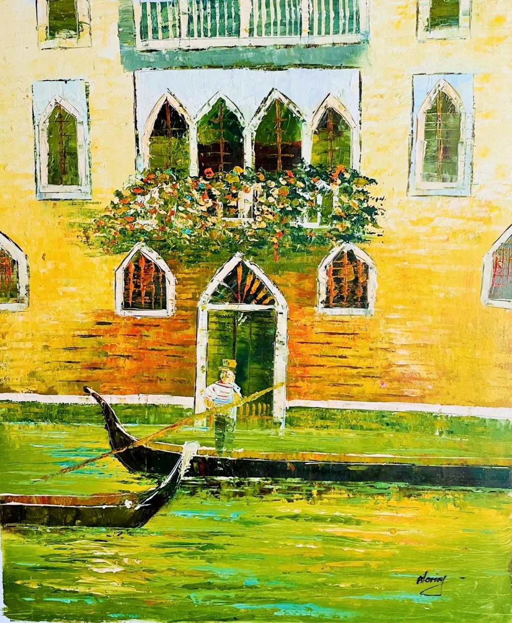 Xxe Siècle Alexiou - Huile Sur Toile – Image 1