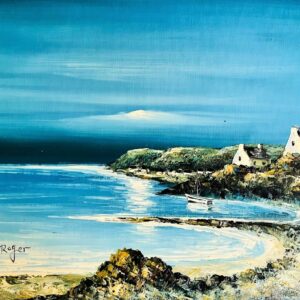 Vu D'en Haut D'un Village Breton - Degelis Roger Xxe Siècle