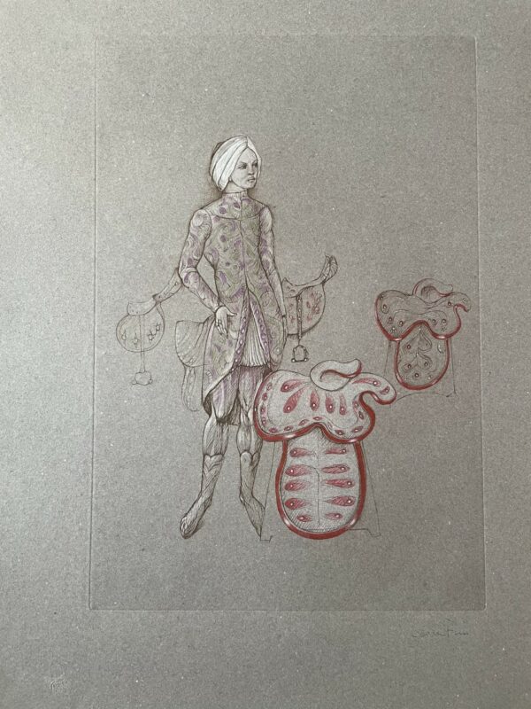 Femme et Fraises Surrealiste - Léonor Fini