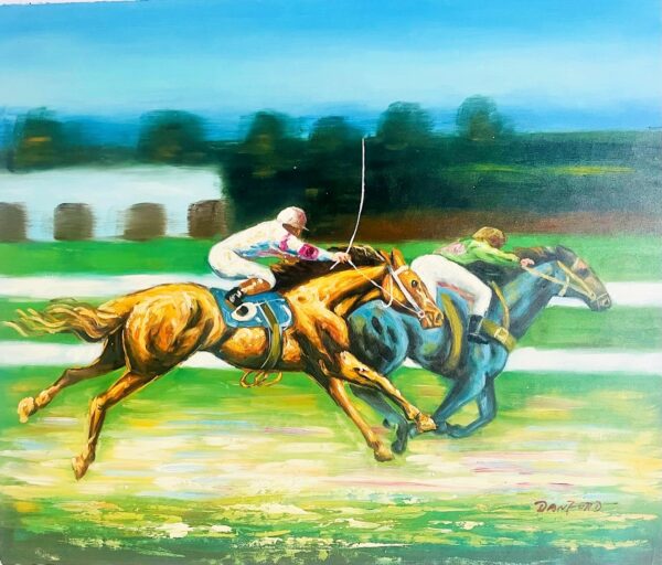 Xxe Siècle Danford - Huile Sur Toile