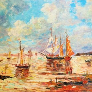 Le Depart des Voiliers - 20E Eeuw Didier Tegge