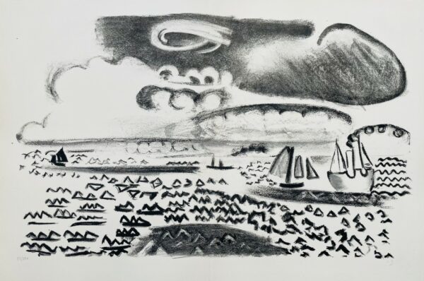 Depart dans une Mer Agitee - Raoul Dufy