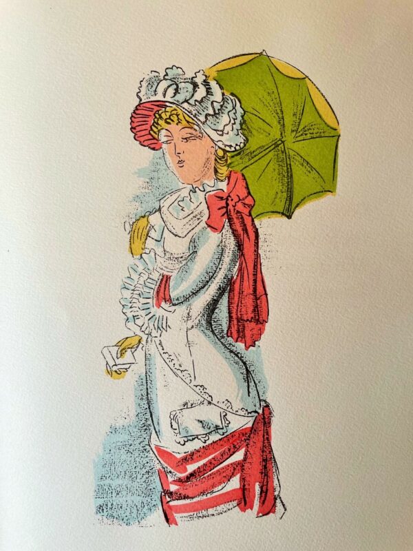 Jeune Fille A la Parapluie Verte - Raoul Dufy
