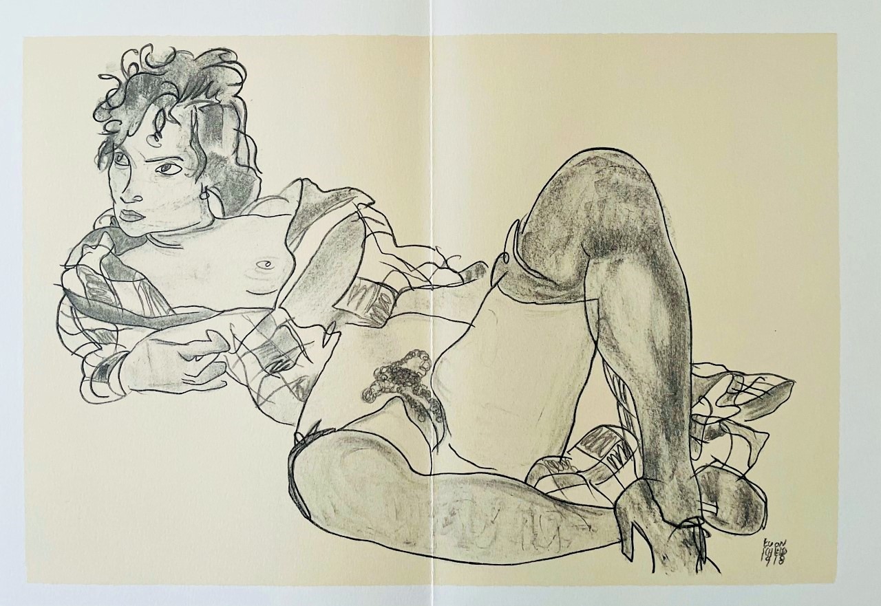 Femme Couchee 1918 - Schiele Egon – Image 1