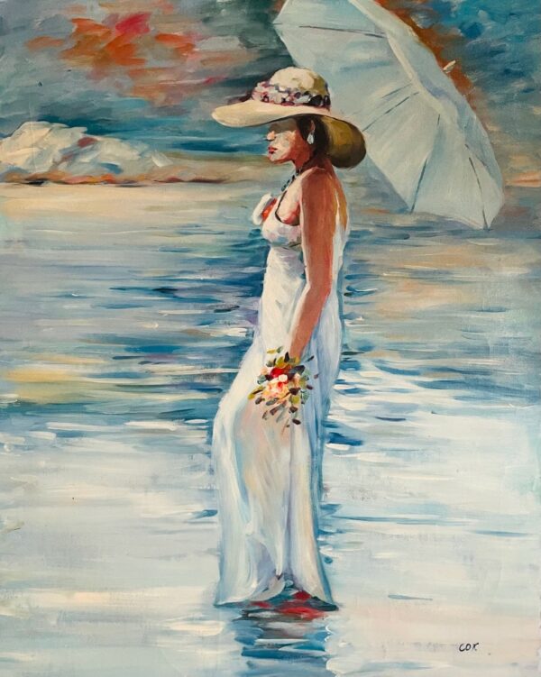 Elegante A la Robe Blanche - Ème Siècle Cox Xx