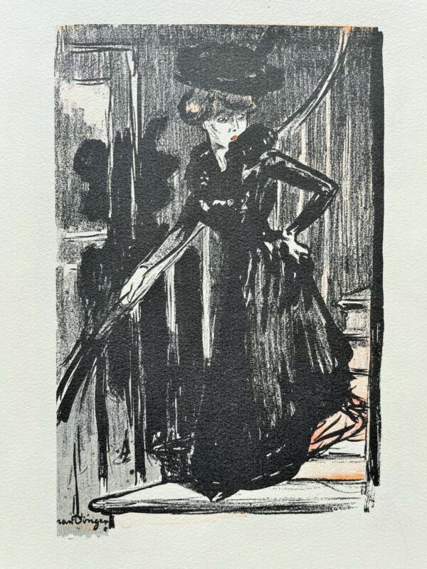 Elegante A la Robe Noire - Dongen Kees Van