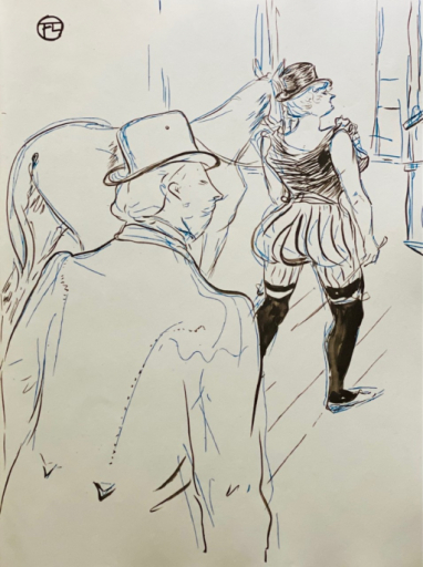 Dans les Coulisses des Folies Bergère - Henri De Toulouse-Lautrec