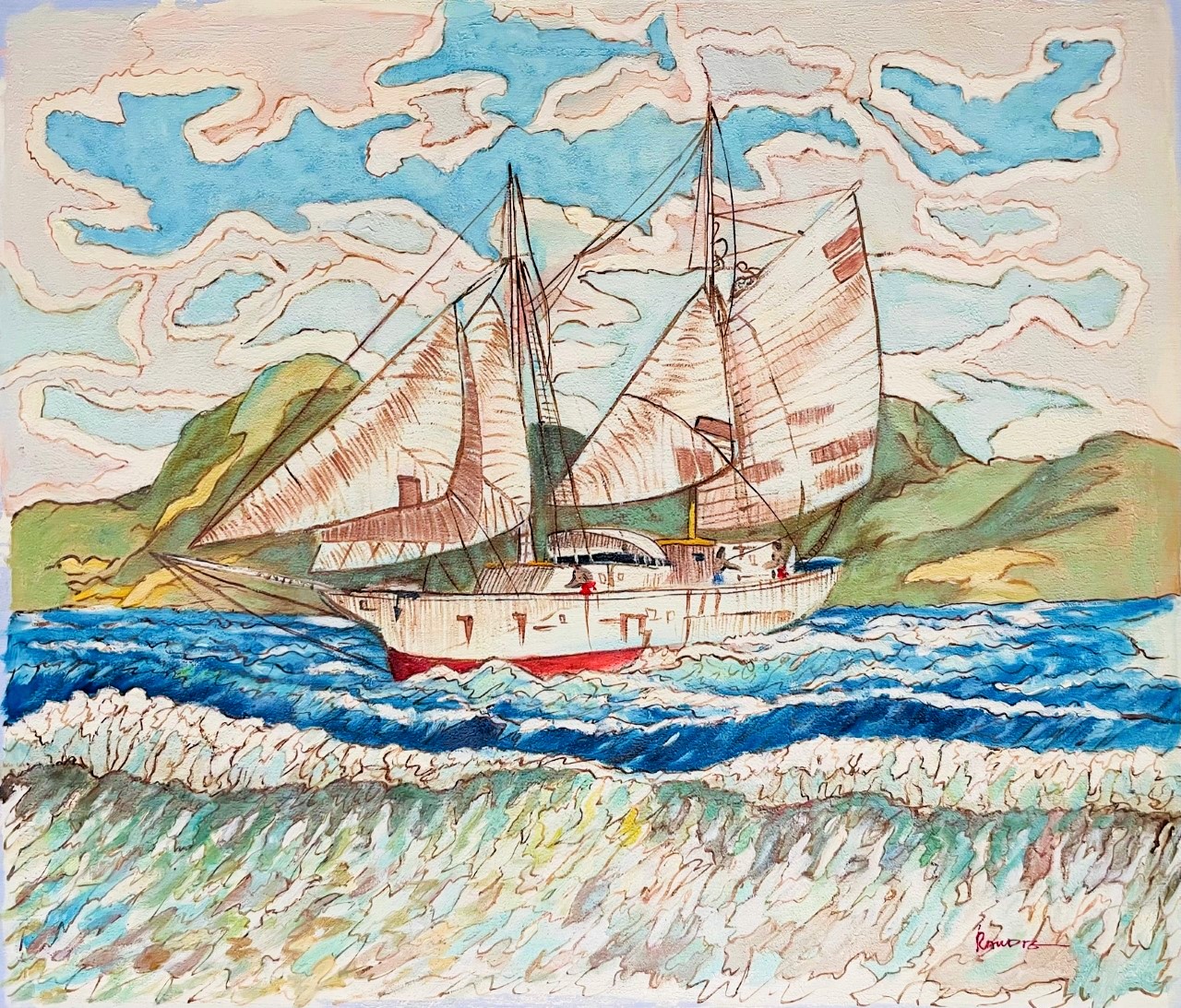 Depart dans une Mer Agitee - Ramoz Xx – Image 1