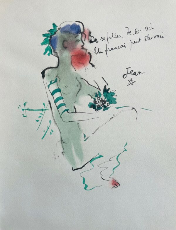 Bacchante Assise - Jean Cocteau