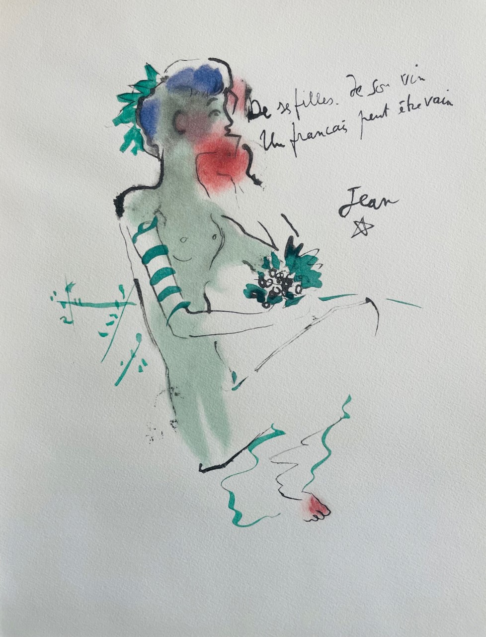Bacchante Assise - Jean Cocteau – Image 1