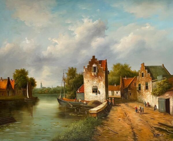 Le Depart des Trois Pecheurs - 20E Eeuw Hopper