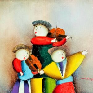 Les Deux Musiciens au Violon - Joyce Roybal