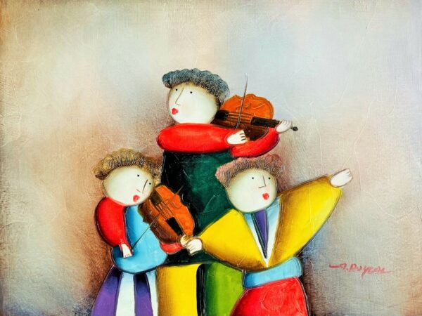 Les Deux Musiciens au Violon - Joyce Roybal