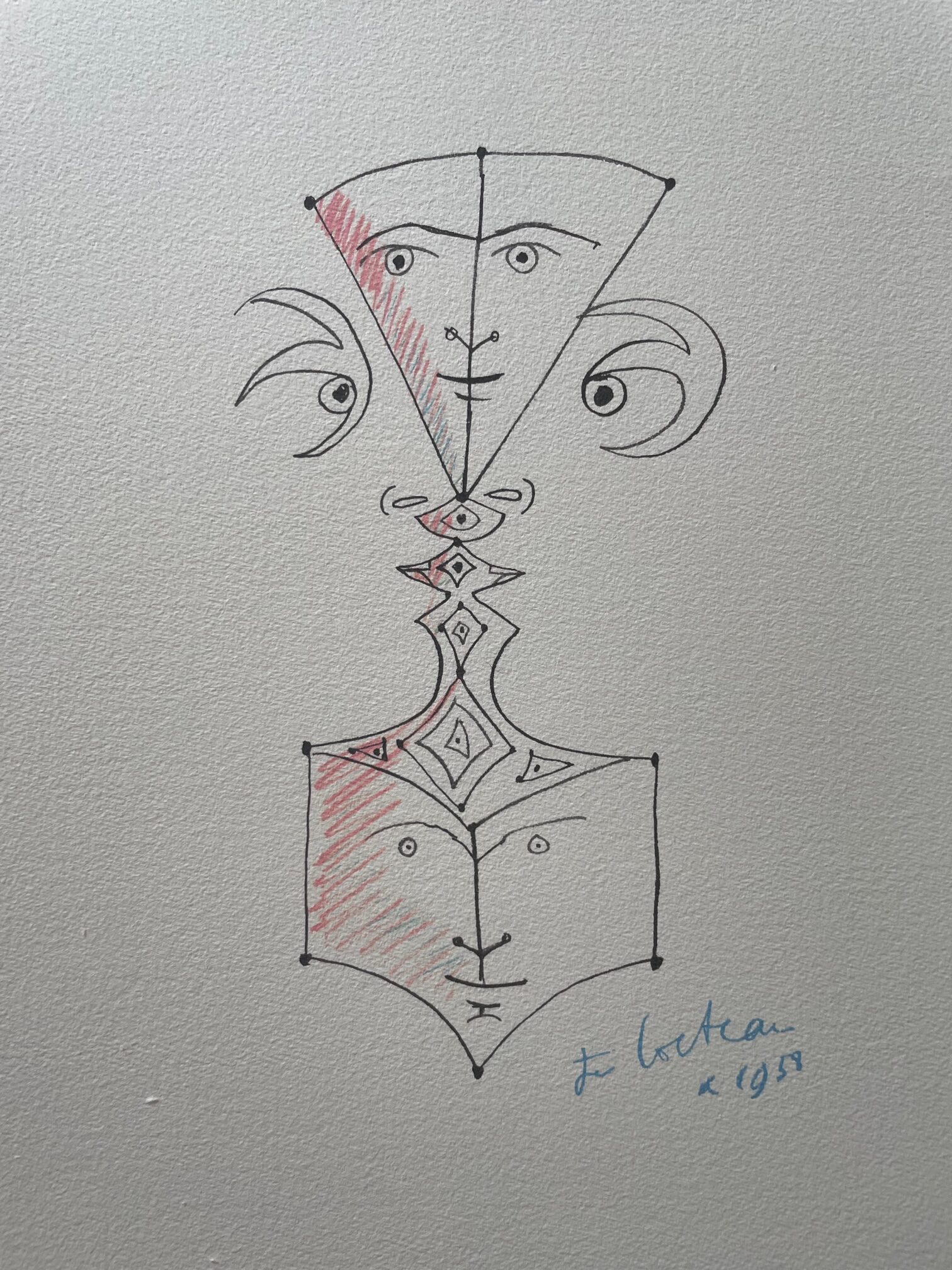 Visage Multiface, 1958 - Jean Cocteau – Image 1