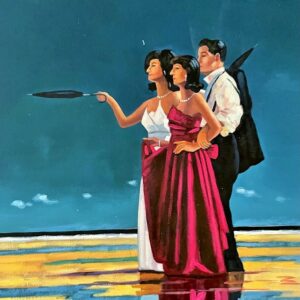 Le Couple aux Deux Parapluies - Georgio 20E Eeuw Santini
