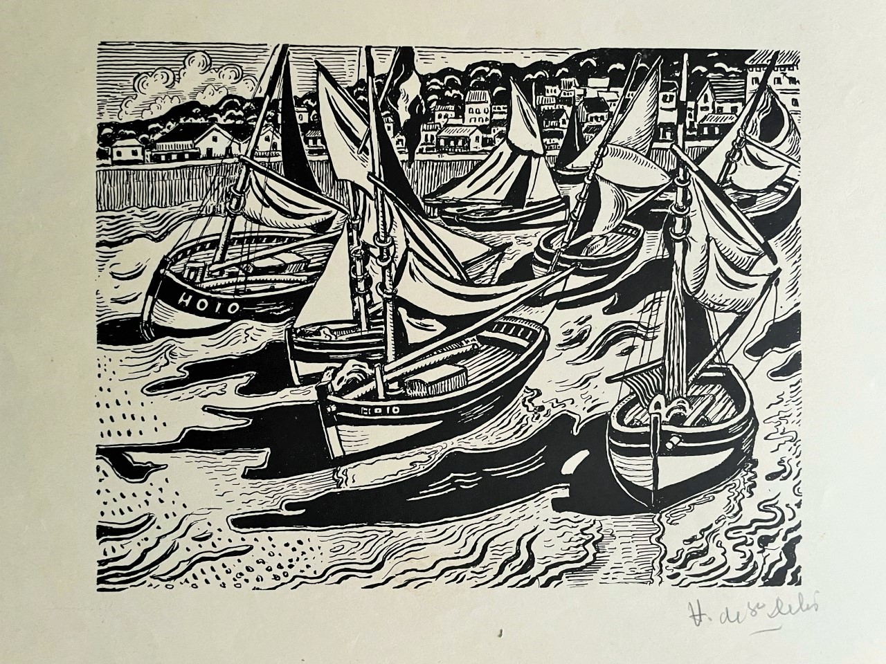 Les Barques - Henri Liénard De Saint-Delis – Image 1
