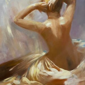 Carole Xxe Siècle Hermann - Huile Sur Toile