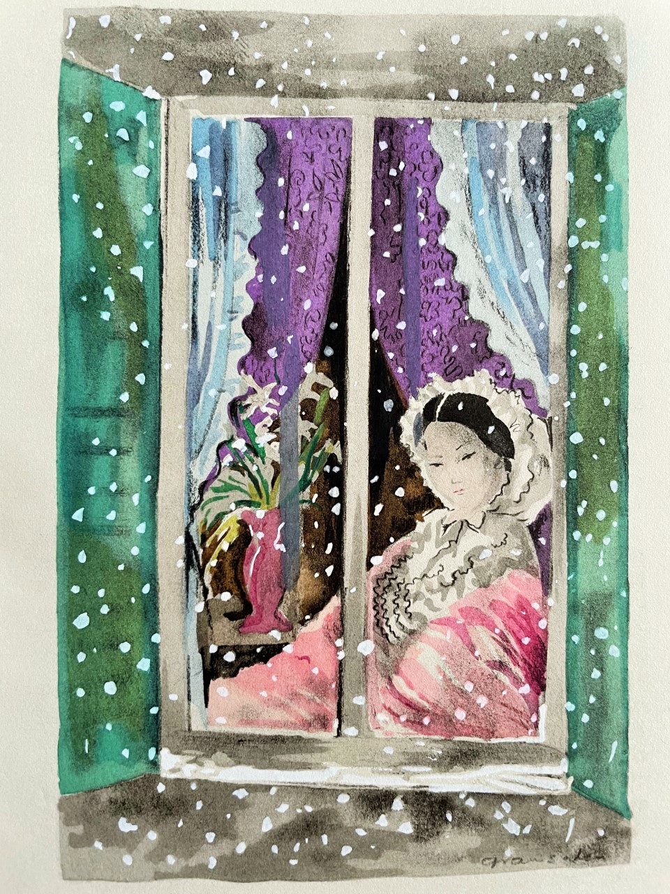 A la Fenetre - Emile Grau-Sala – Image 1