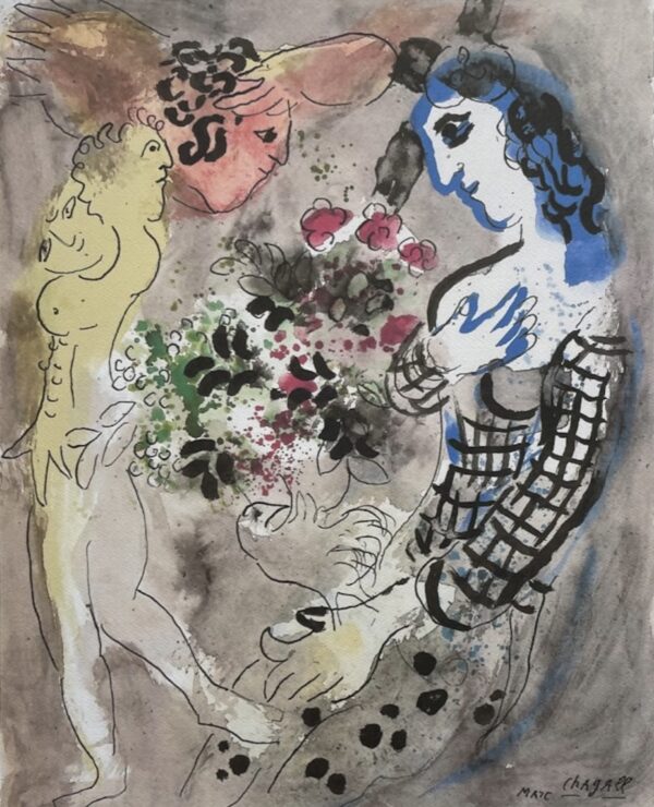 Femme au Fleurs - Chagall Marc