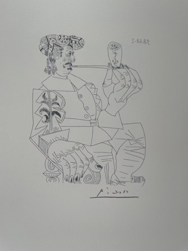 L'artiste avec Sa Pipe - Pablo Picasso