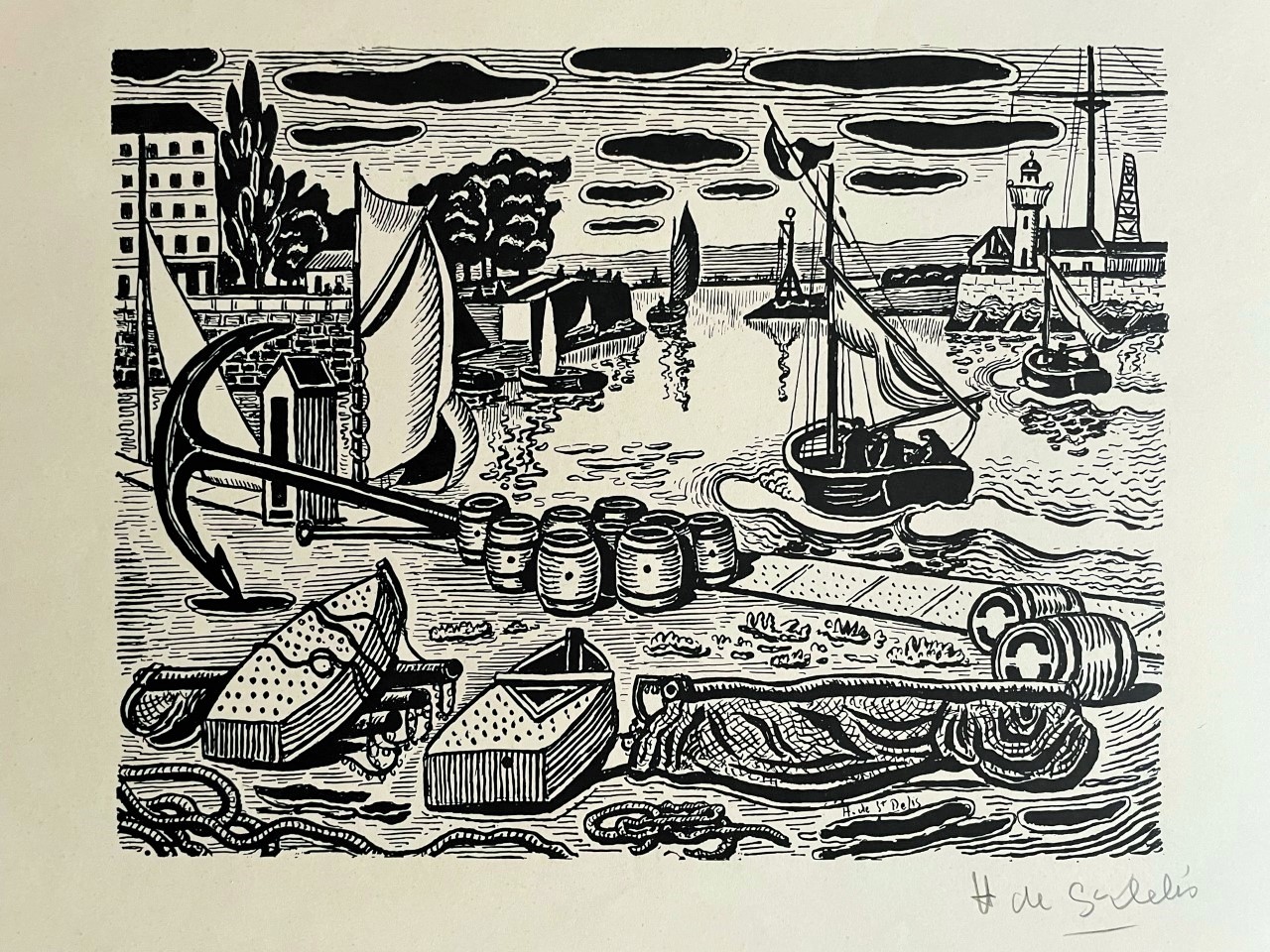 Le Port - Henri Liénard De Saint-Delis – Image 1