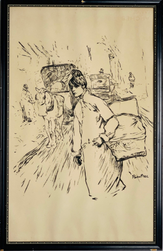 Blanchisseuse Traversant une Rue - Toulouse Lautrec Henri De