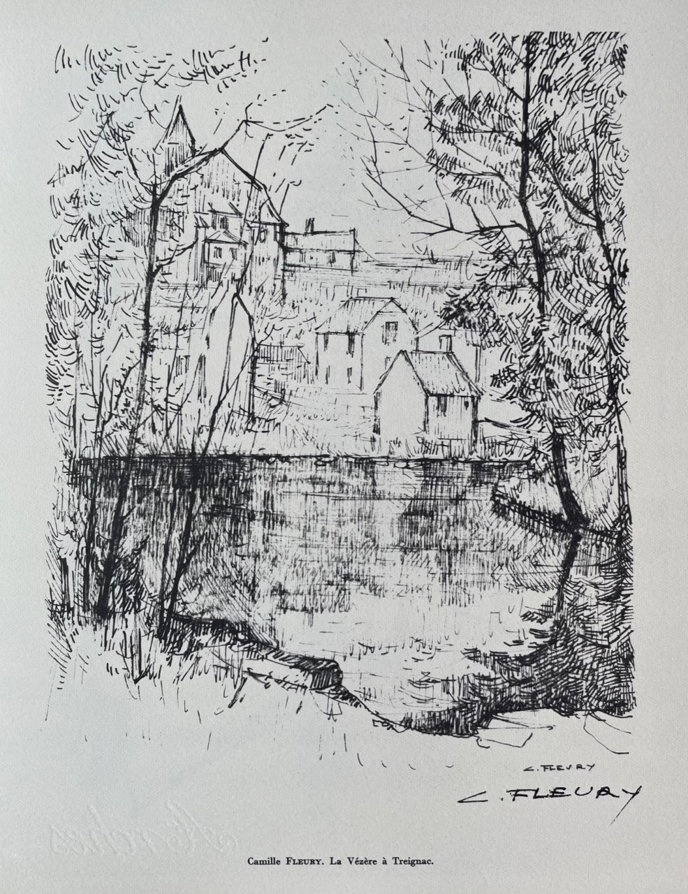 La Vézère À Treignac – Camille Fleury