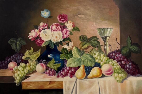 Nature Morte aux Fleurs Abondantes - Ecole Française Xxe