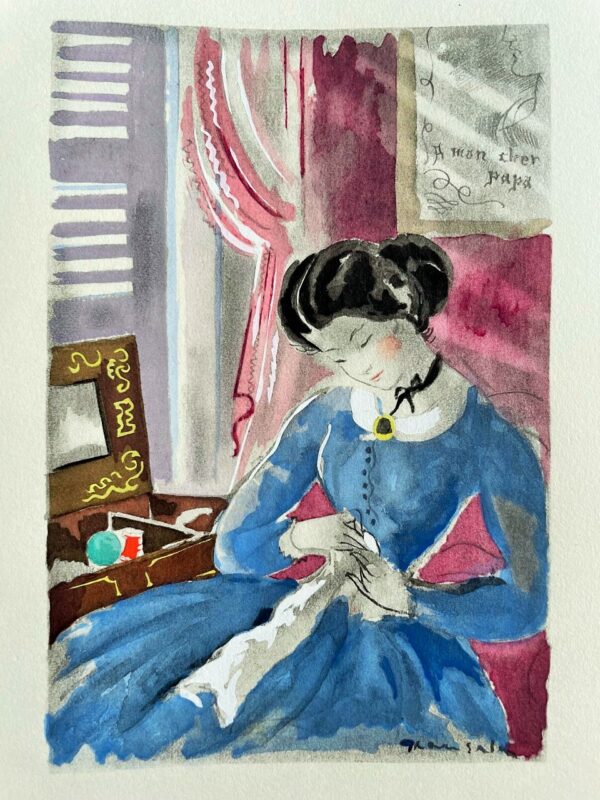 Une Jeune Femme Tricote - Grau-Sala Emile