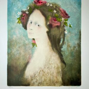 Jeune Fille A la Couronne Fleurie - André Braunecker