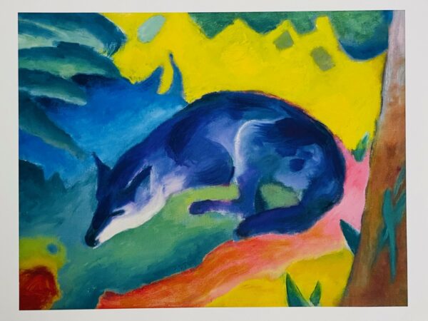 Le Renard Bleu Noir - Franz Marc