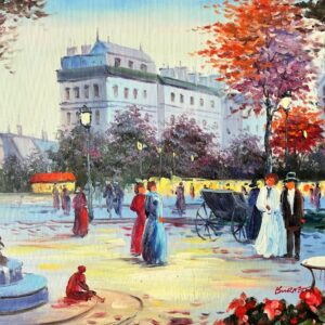 Place Parisienne Animee - Alexendre 20E Eeuw Burnet