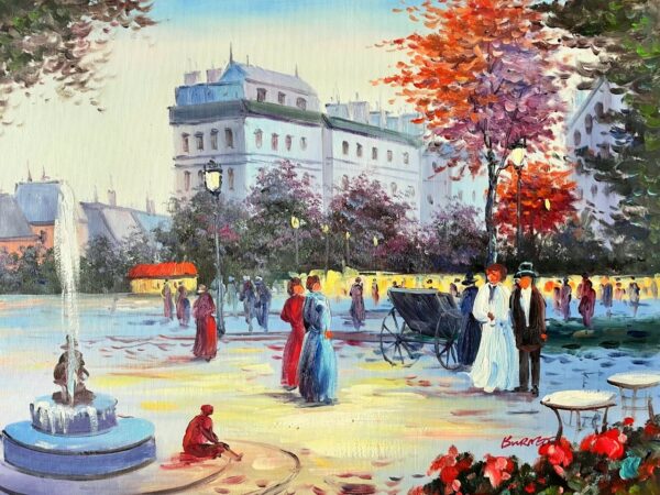 Place Parisienne Animee - Alexendre 20E Eeuw Burnet