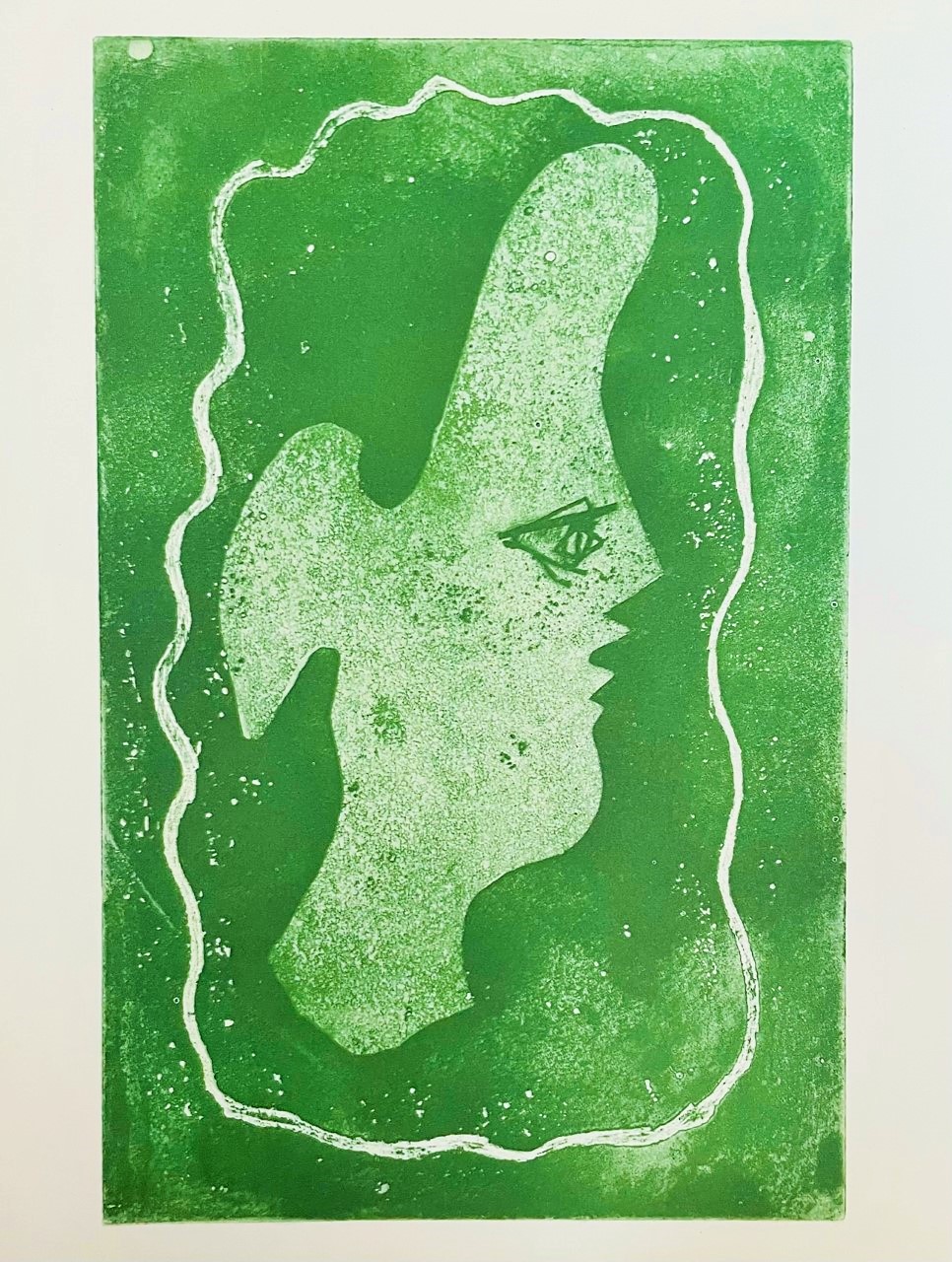 Visage sur Fond Vert - Braque Georges – Image 1