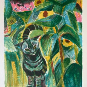 Le Petit Chat au Jardin - Roger Montane