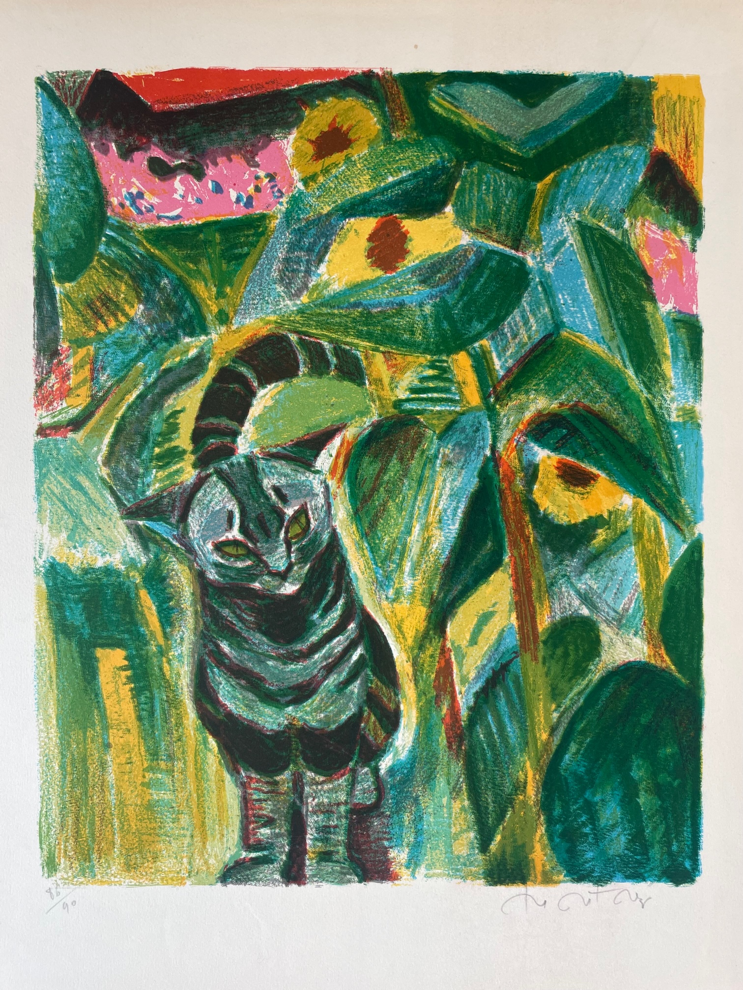 Le Petit Chat au Jardin - Roger Montane – Image 1