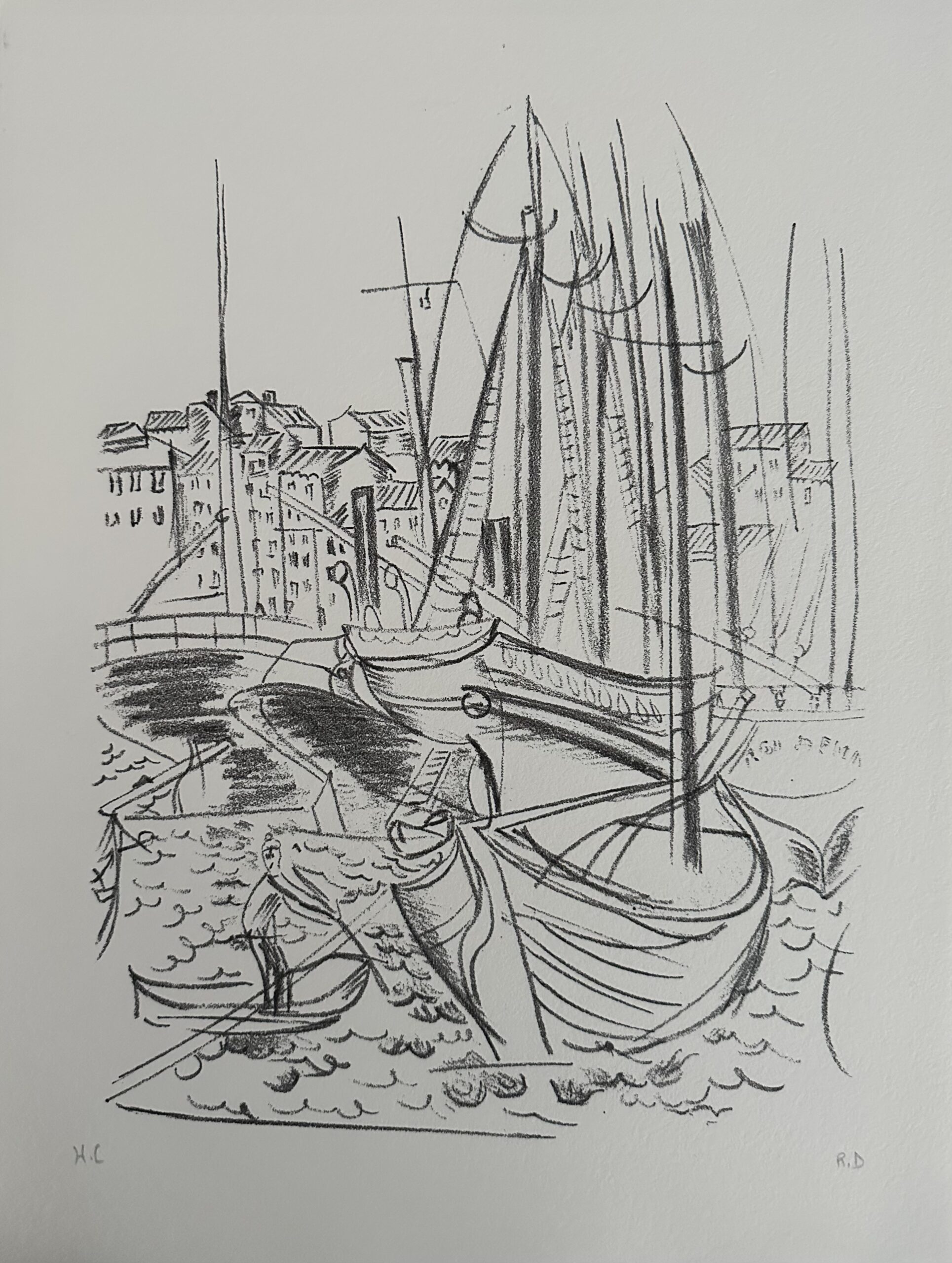 Bateaux A Marseille - Raoul Dufy – Image 1