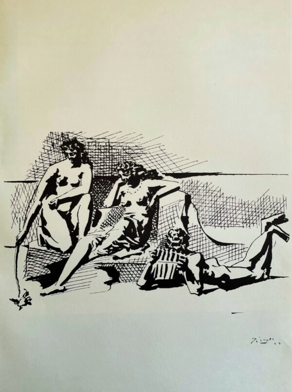Le Musicien et les Deux Femmes - Pablo Picasso