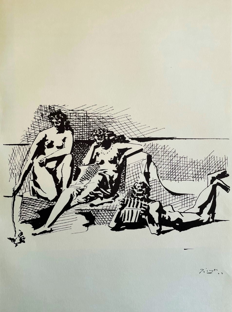 Le Musicien et les Deux Femmes - Pablo Picasso – Image 1