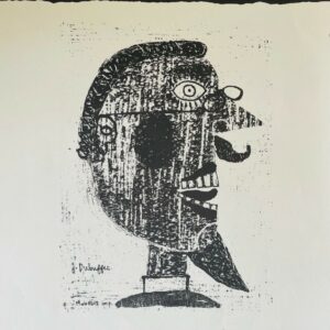 Barbu A Lunette - Jean Dubuffet