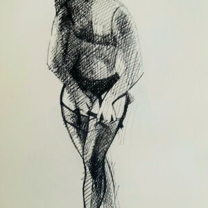 Femme aux Bas Noirs - Hilaire Camille